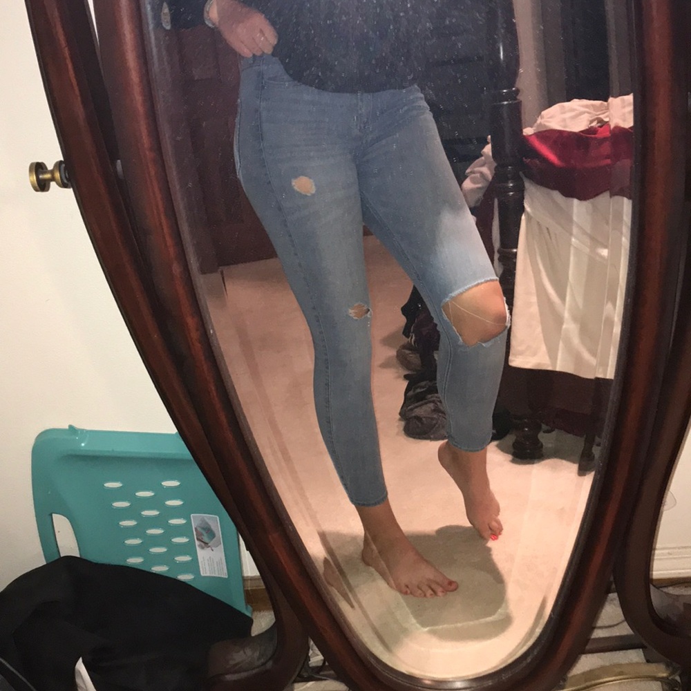 High rise super skinny Hollister jeans
